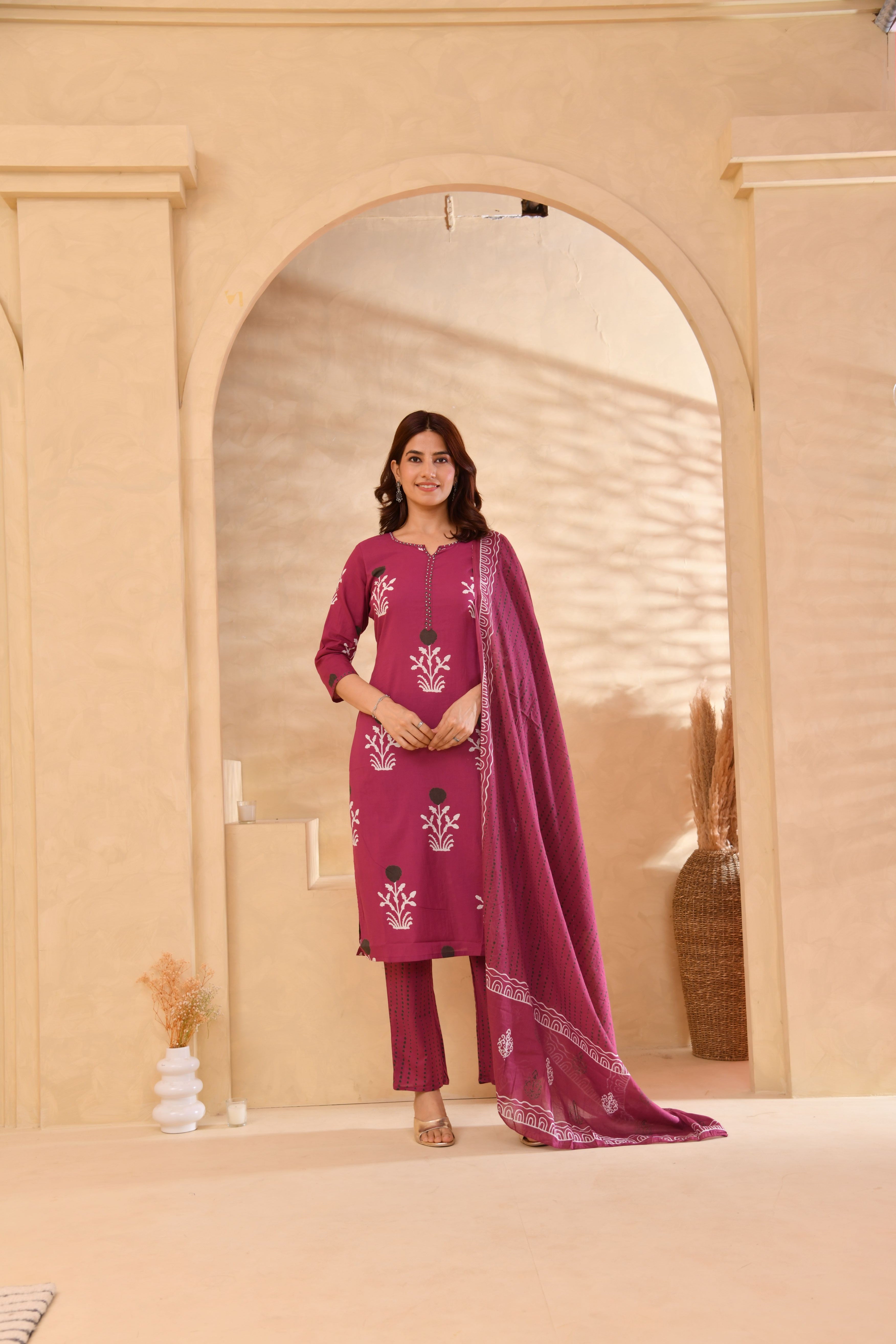 Arunya Cotton Kurta Set