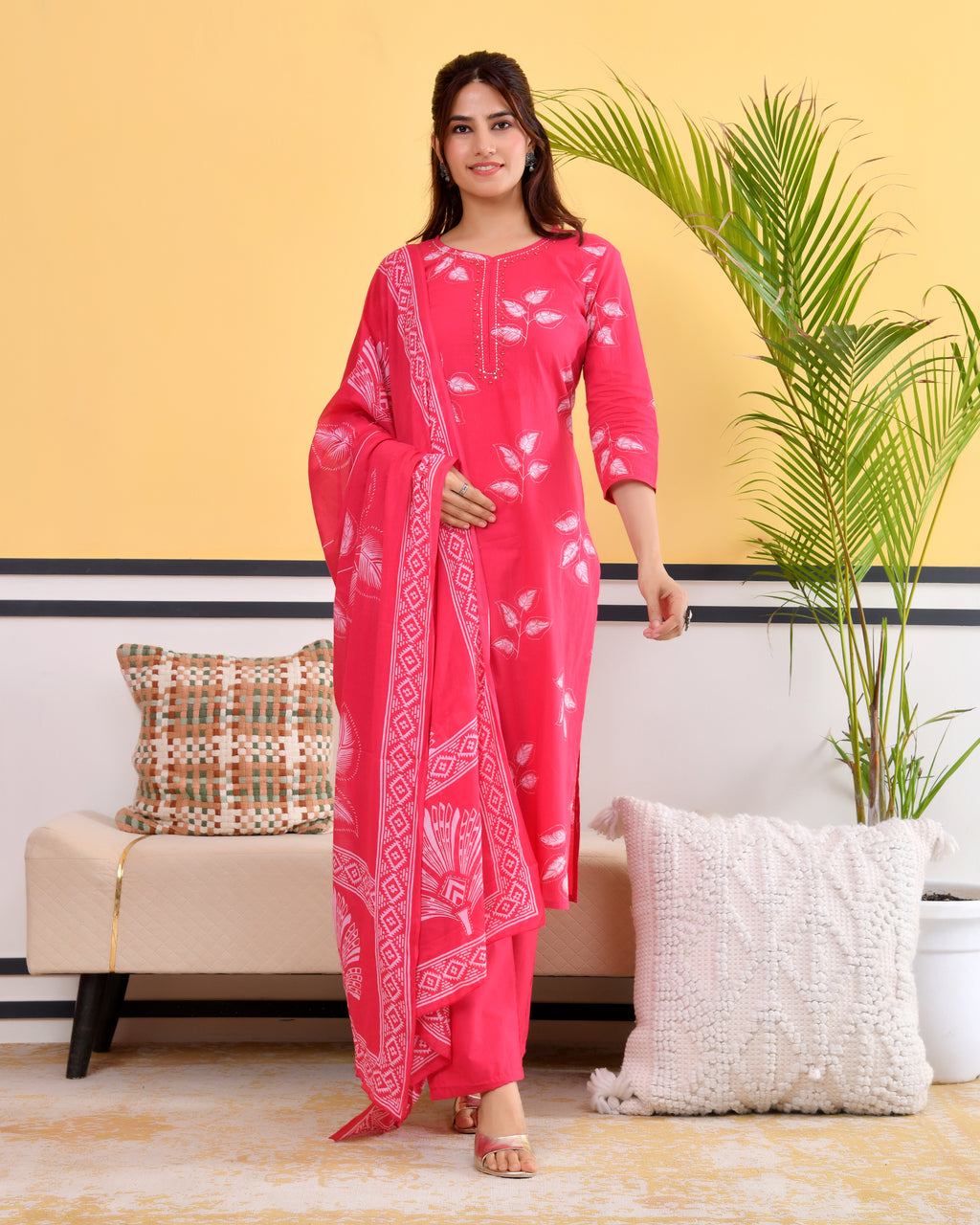 Pallavi Cotton Kurta Set