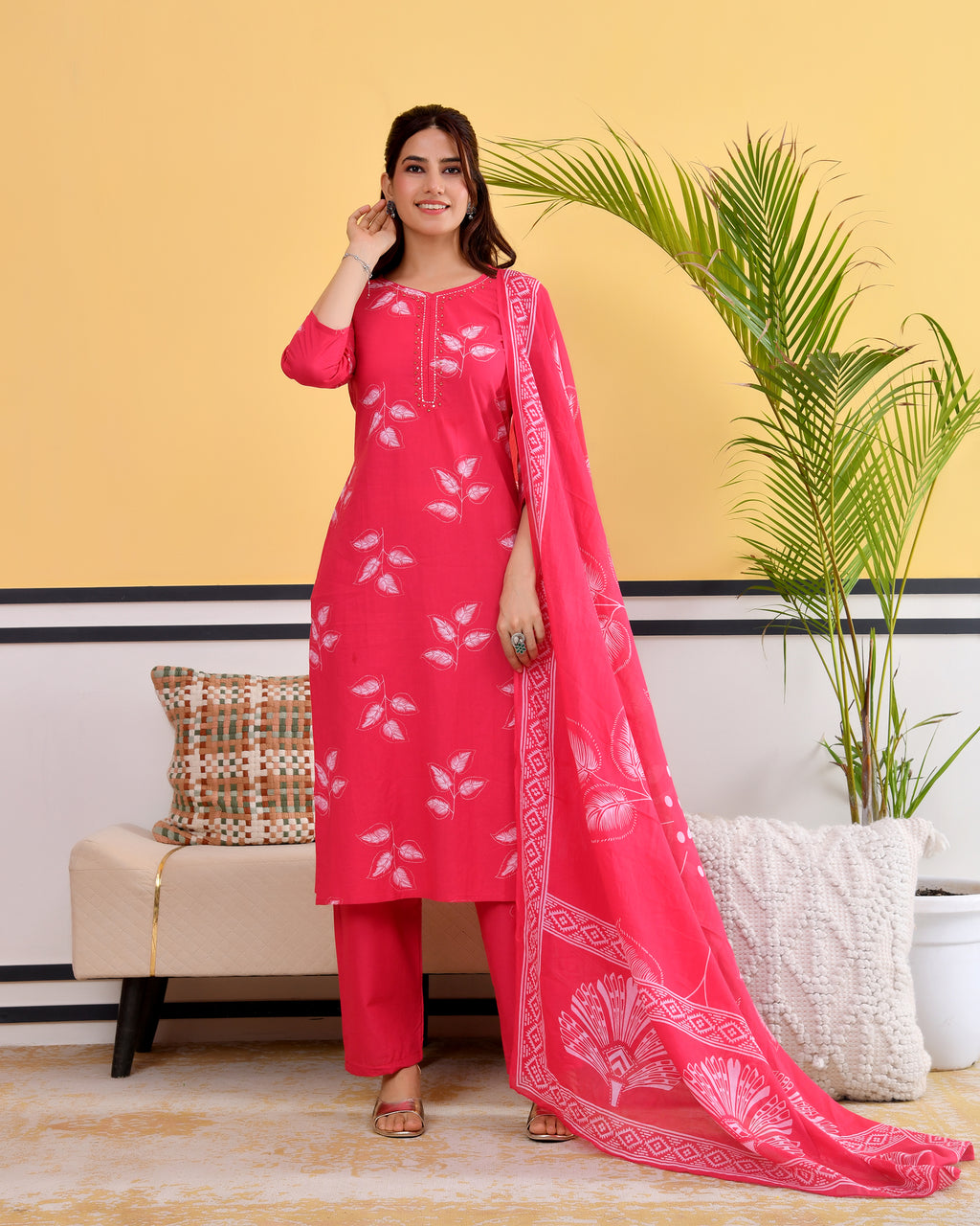 Pallavi Cotton Kurta Set