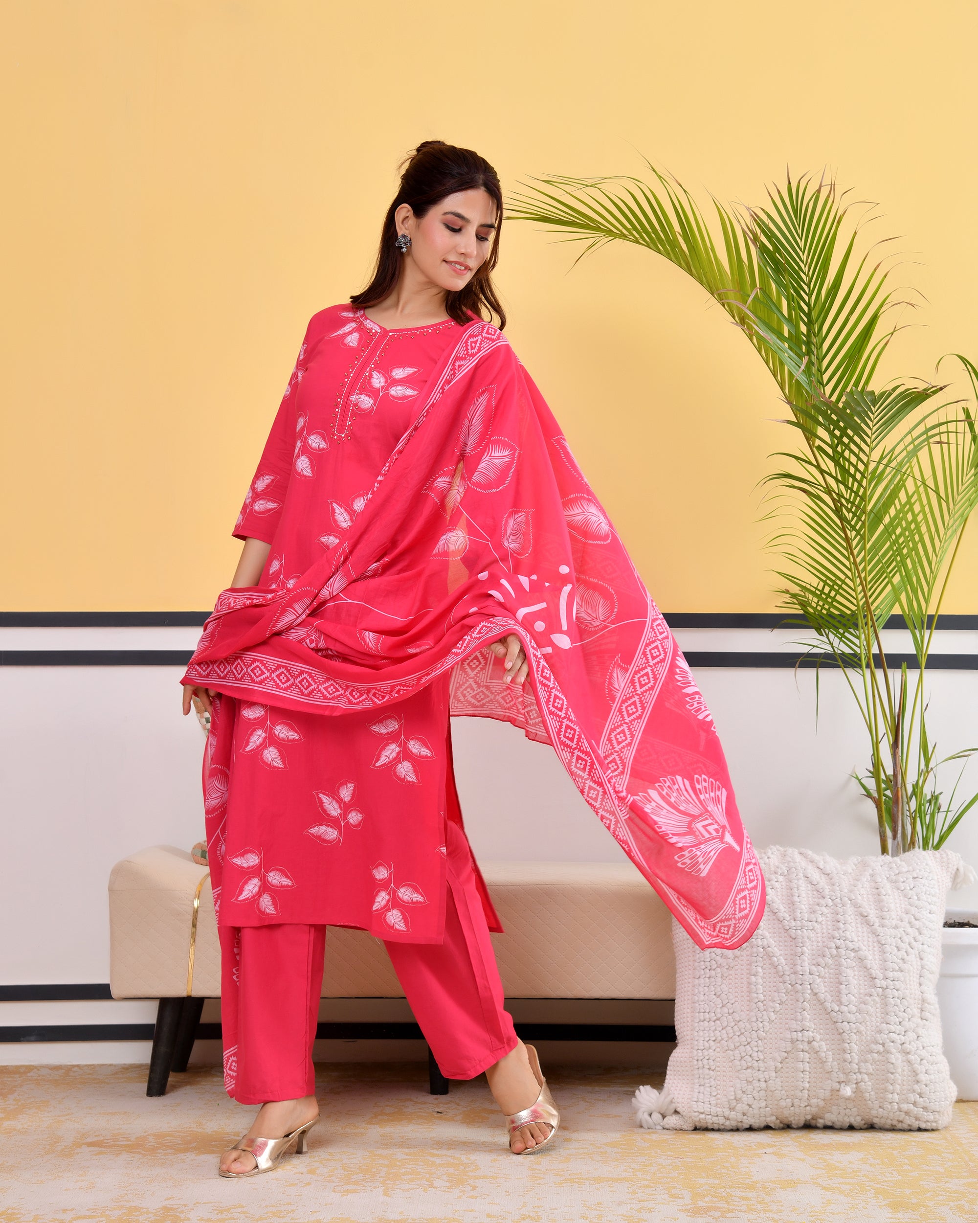 Pallavi Cotton Kurta Set