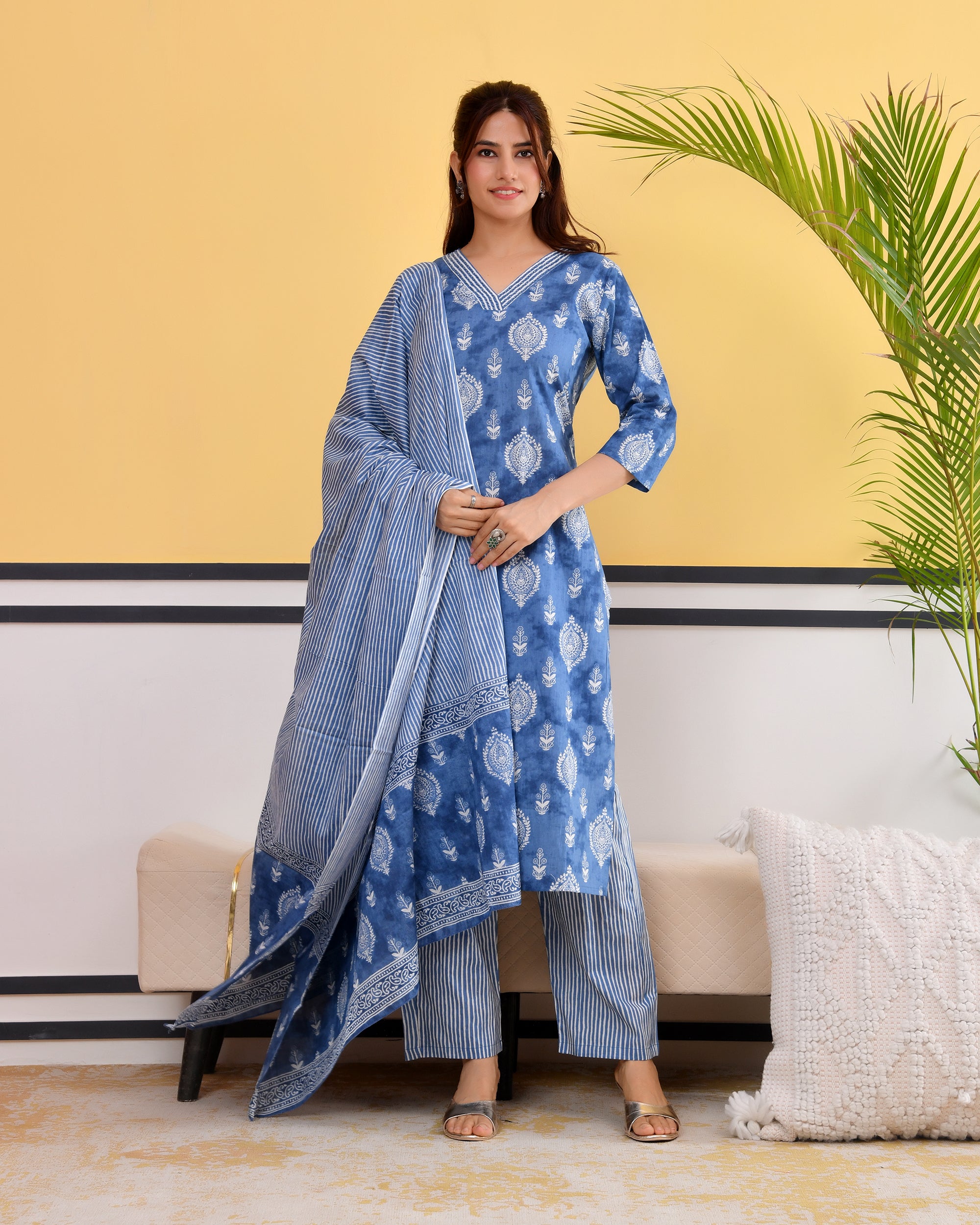 Chhaap Cotton Kurta Set