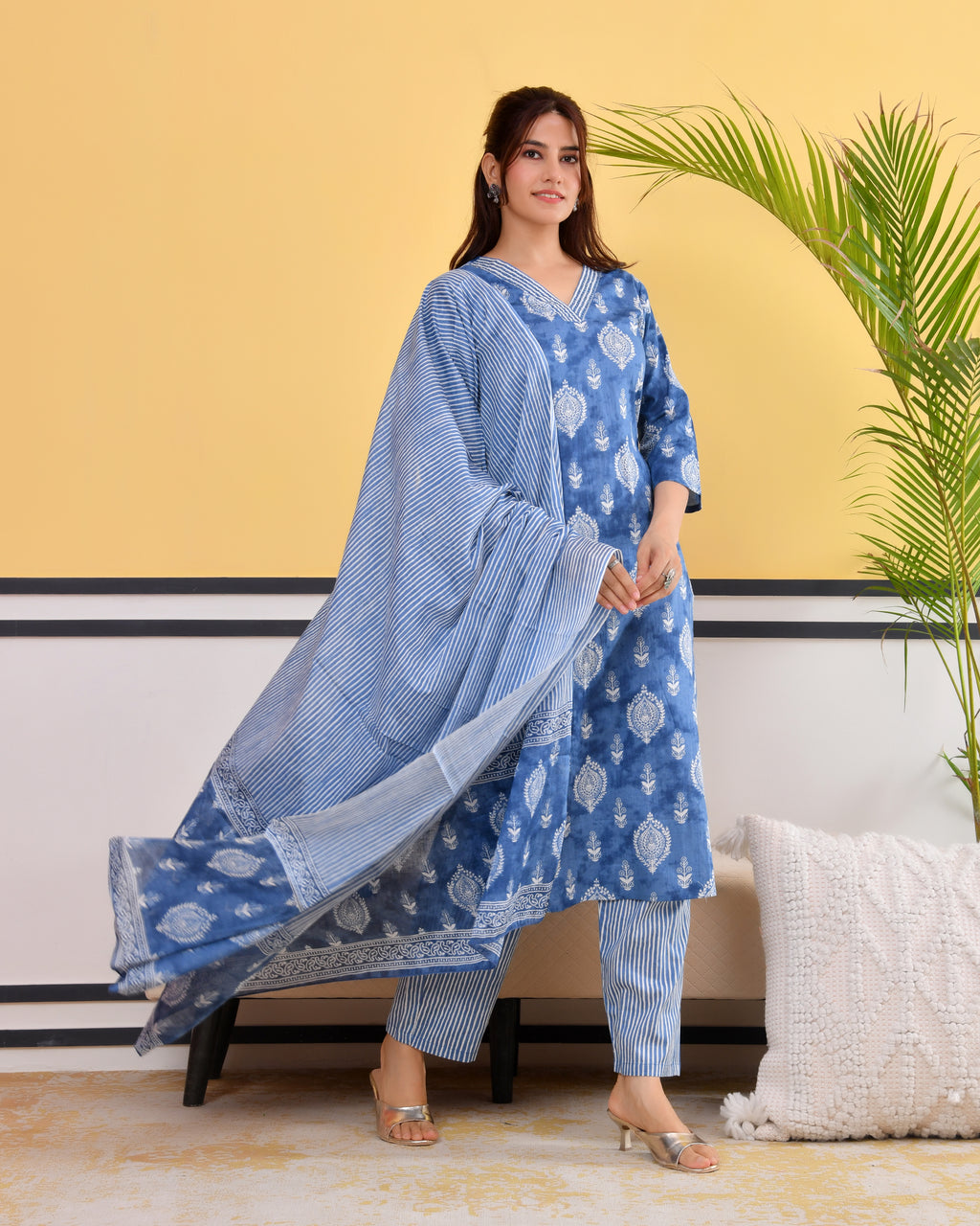 Chhaap Cotton Kurta Set