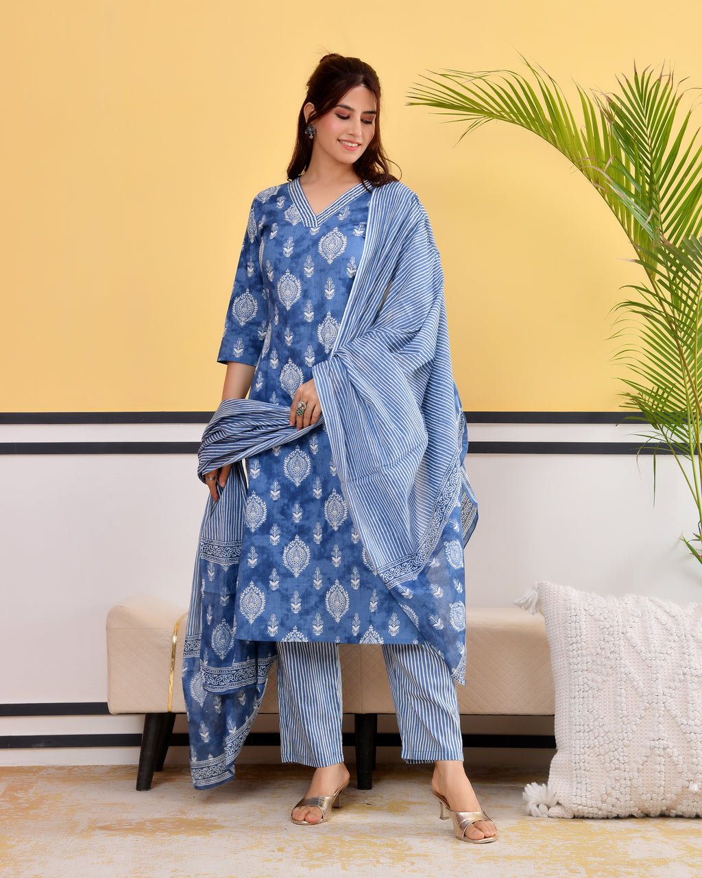 Chhaap Cotton Kurta Set