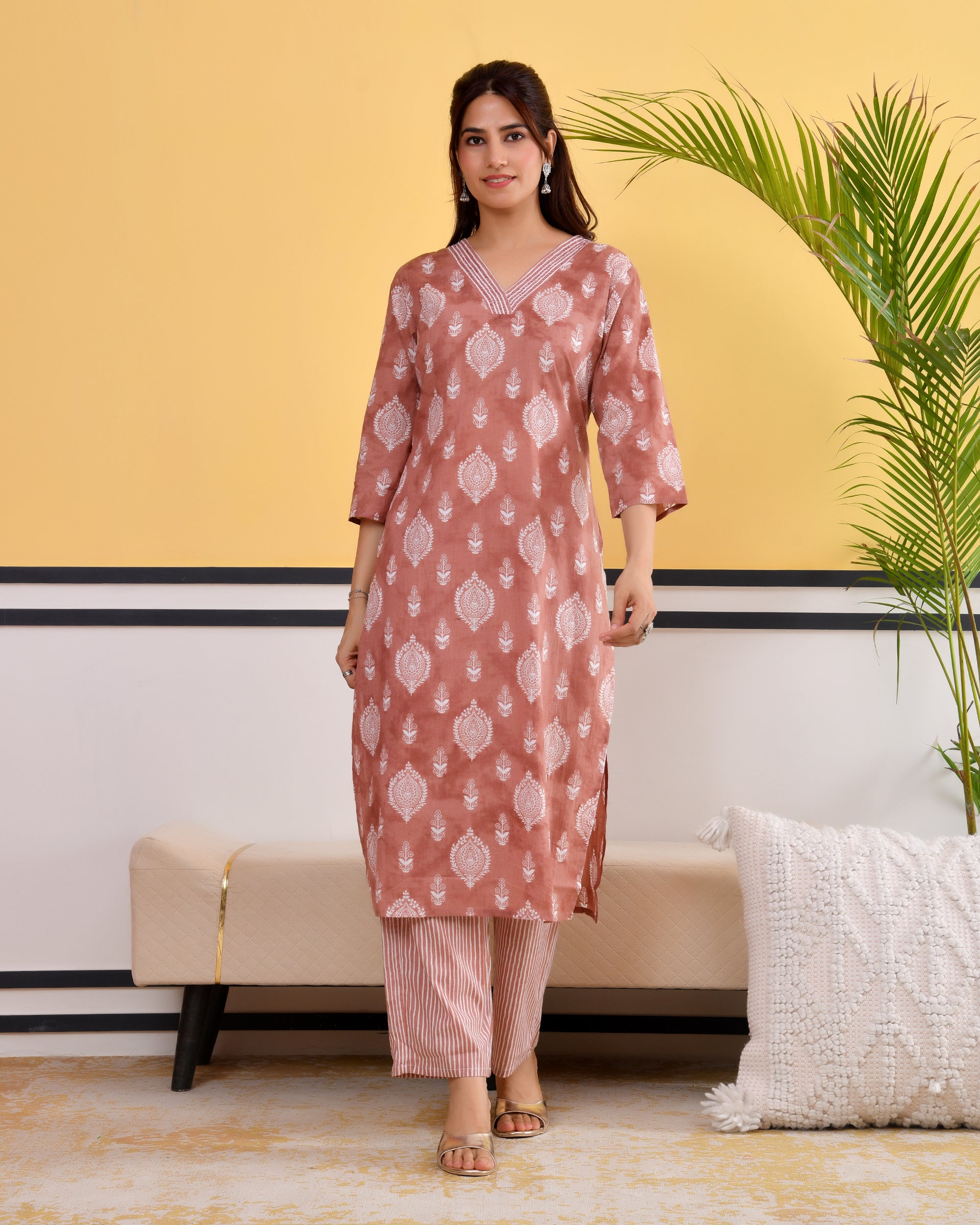 Chhaap Cotton Kurta Set