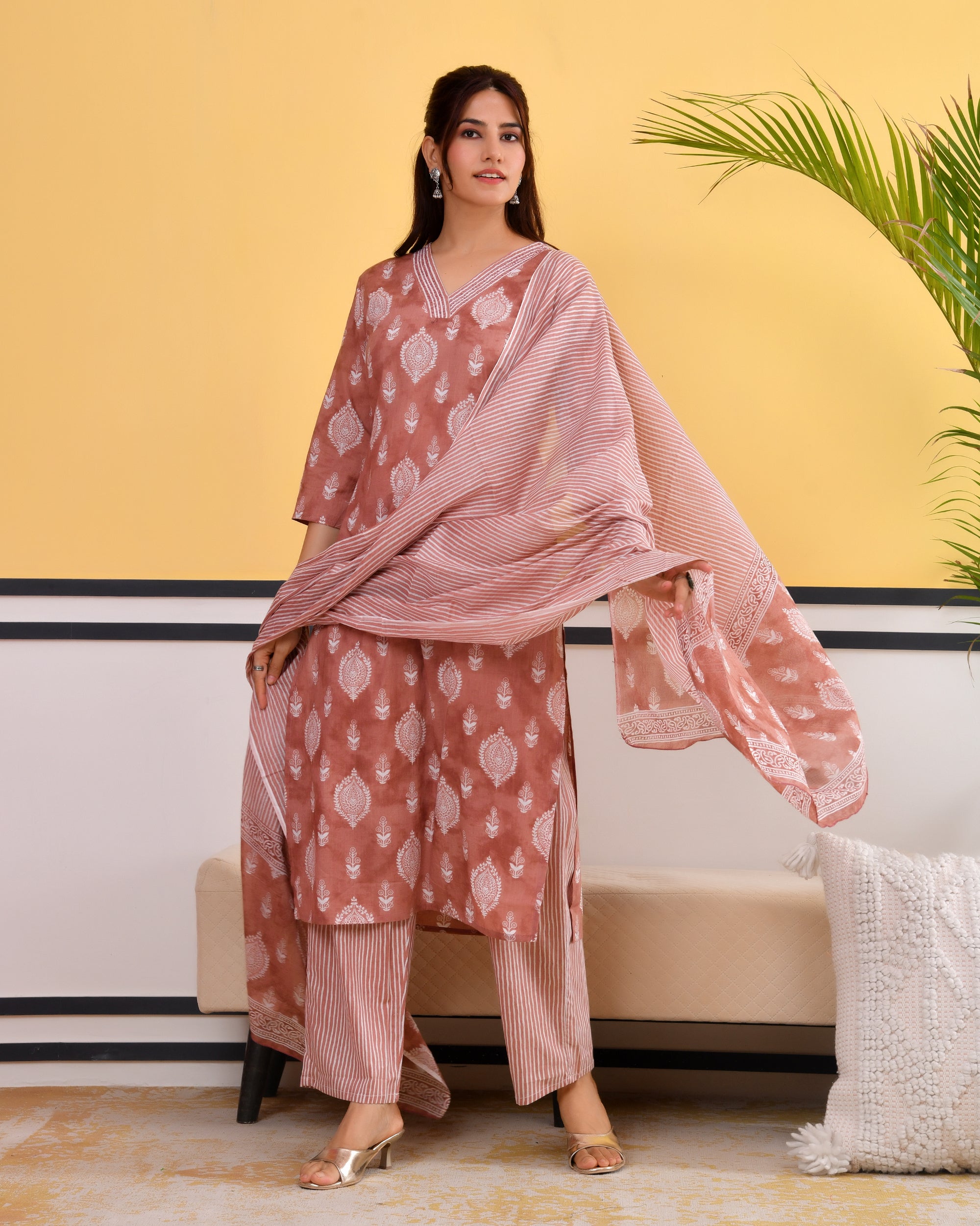 Chhaap Cotton Kurta Set