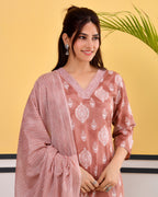 Chhaap Cotton Kurta Set