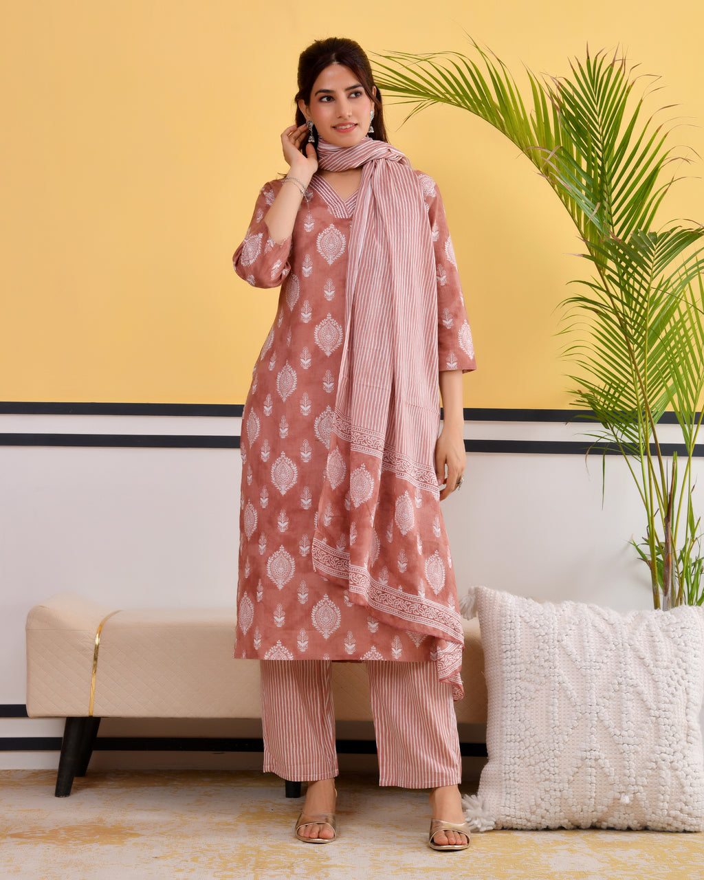 Chhaap Cotton Kurta Set