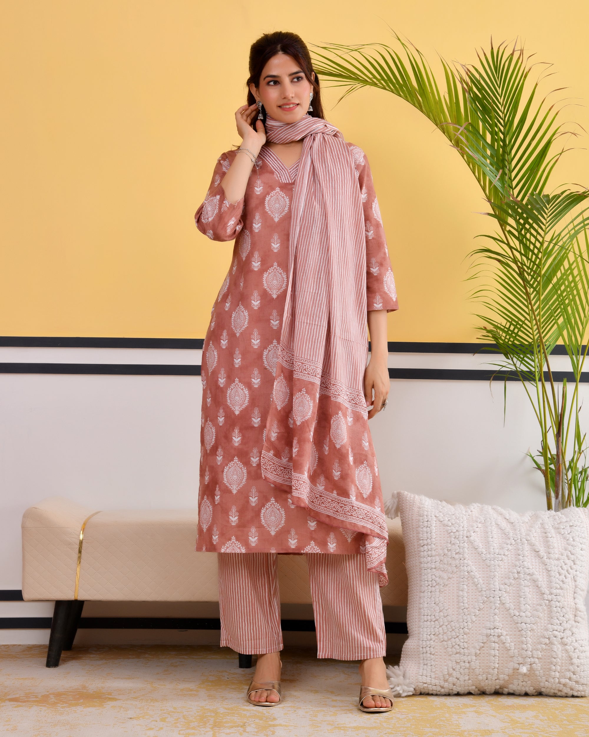 Chhaap Cotton Kurta Set