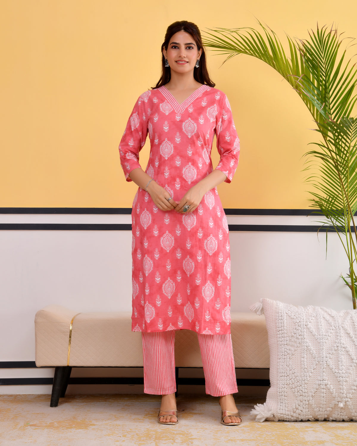 Rangrez Hand Block Printed Cotton Kurti