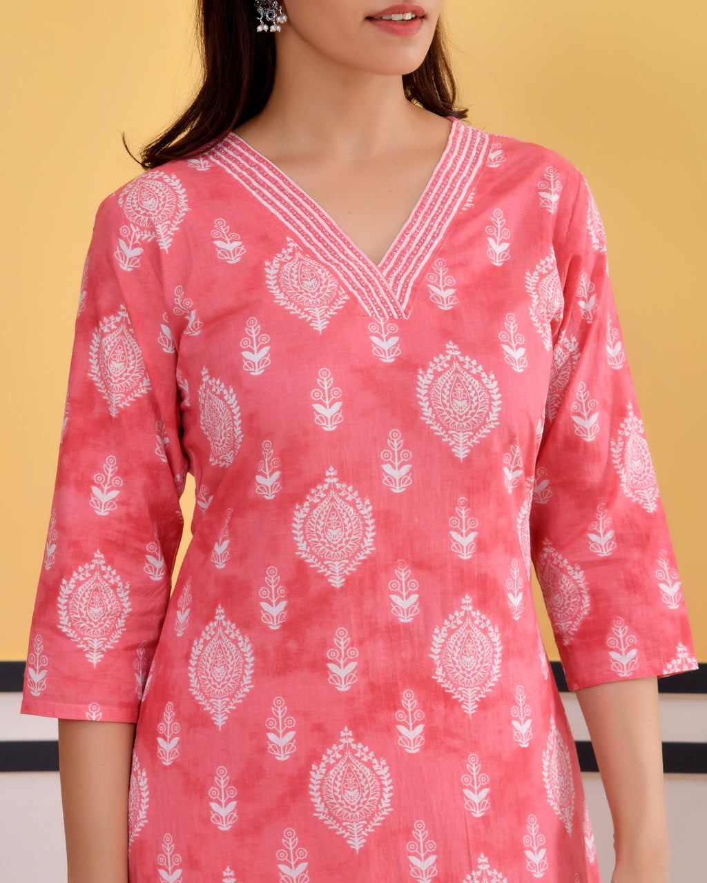 Rangrez Hand Block Printed Cotton Kurti