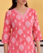 Rangrez Hand Block Printed Cotton Kurti