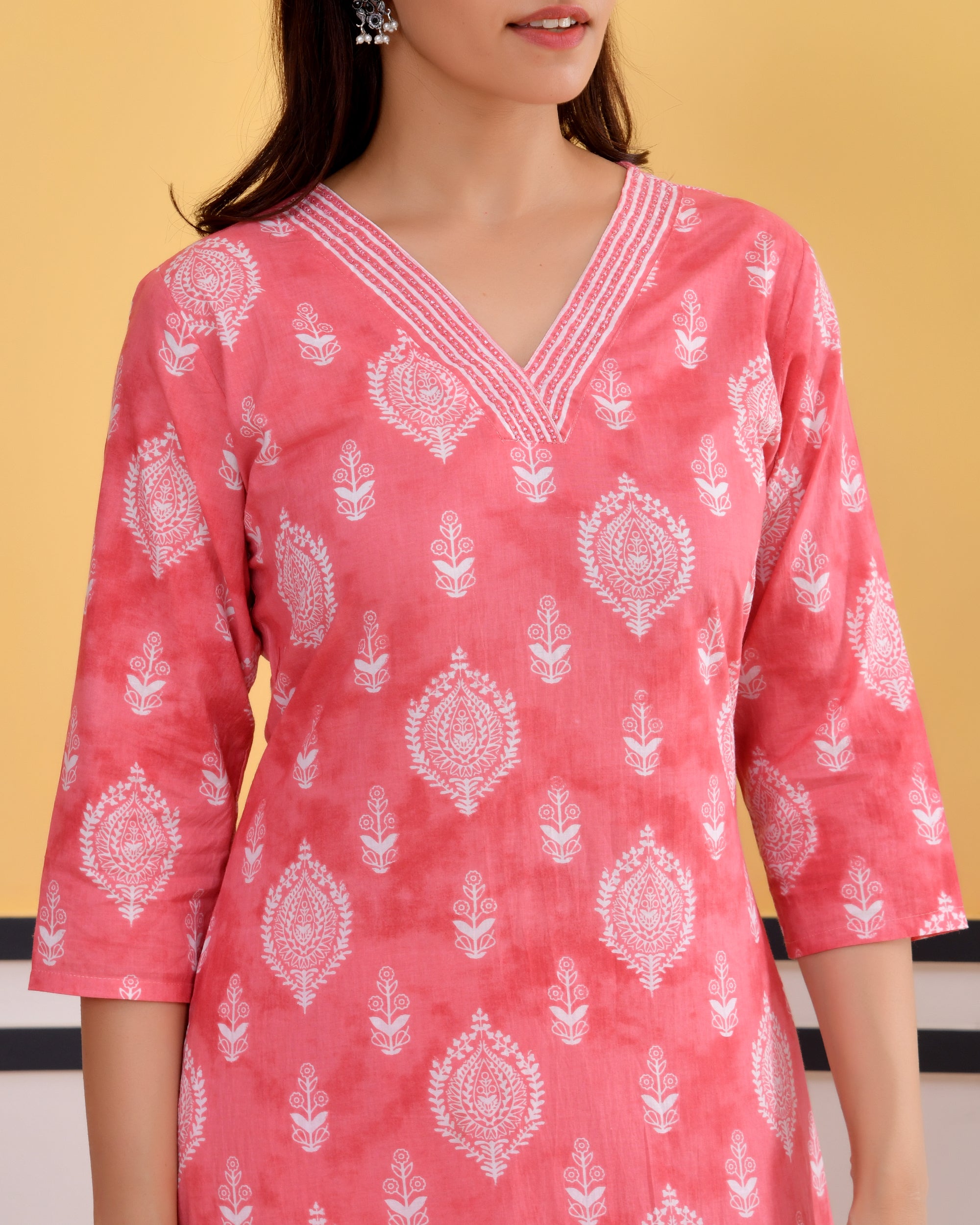 Rangrez Hand Block Printed Cotton Kurti