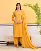 Kanak Bandhej Cotton Kurta Set