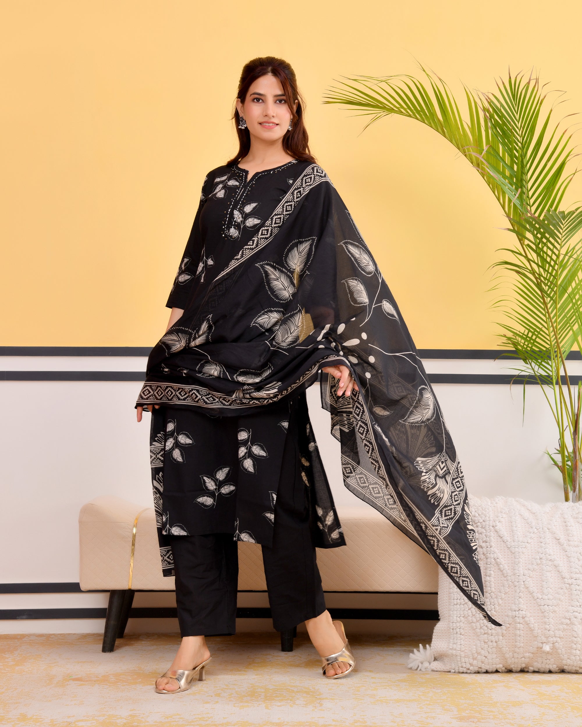 Pallavi Cotton Kurta Set