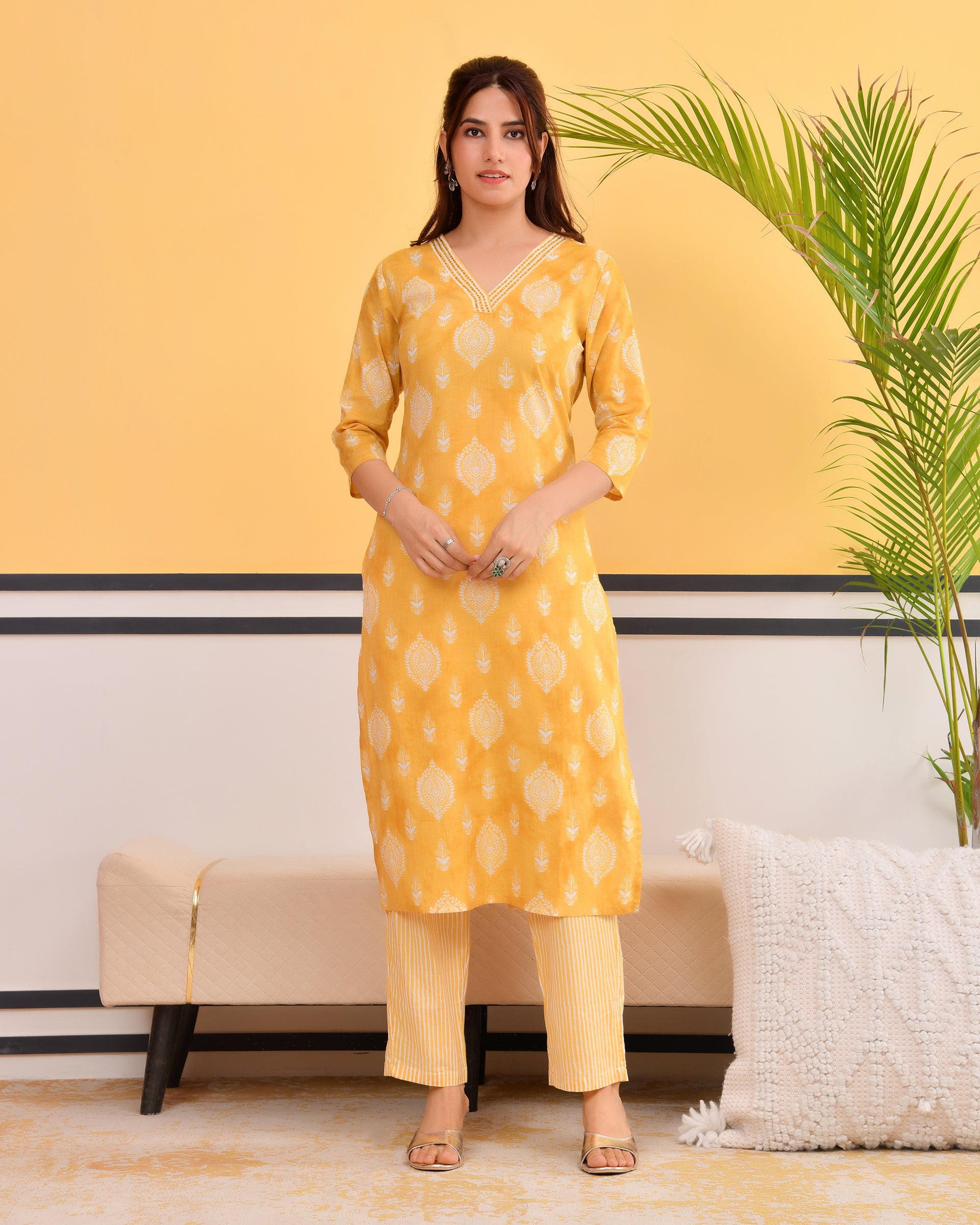 Chhaap Cotton Kurta Set