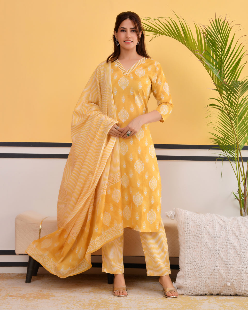 Chhaap Cotton Kurta Set
