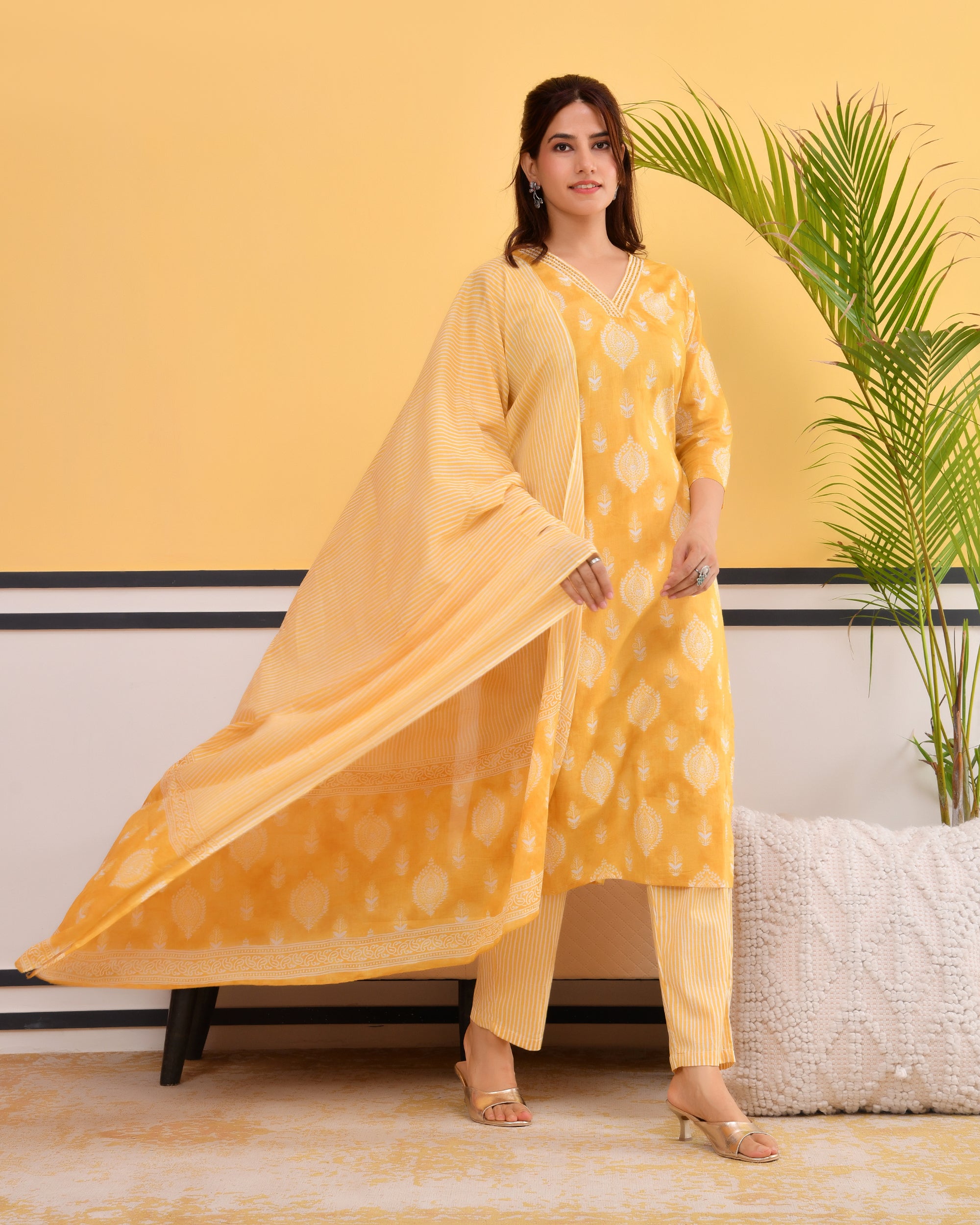 Chhaap Cotton Kurta Set