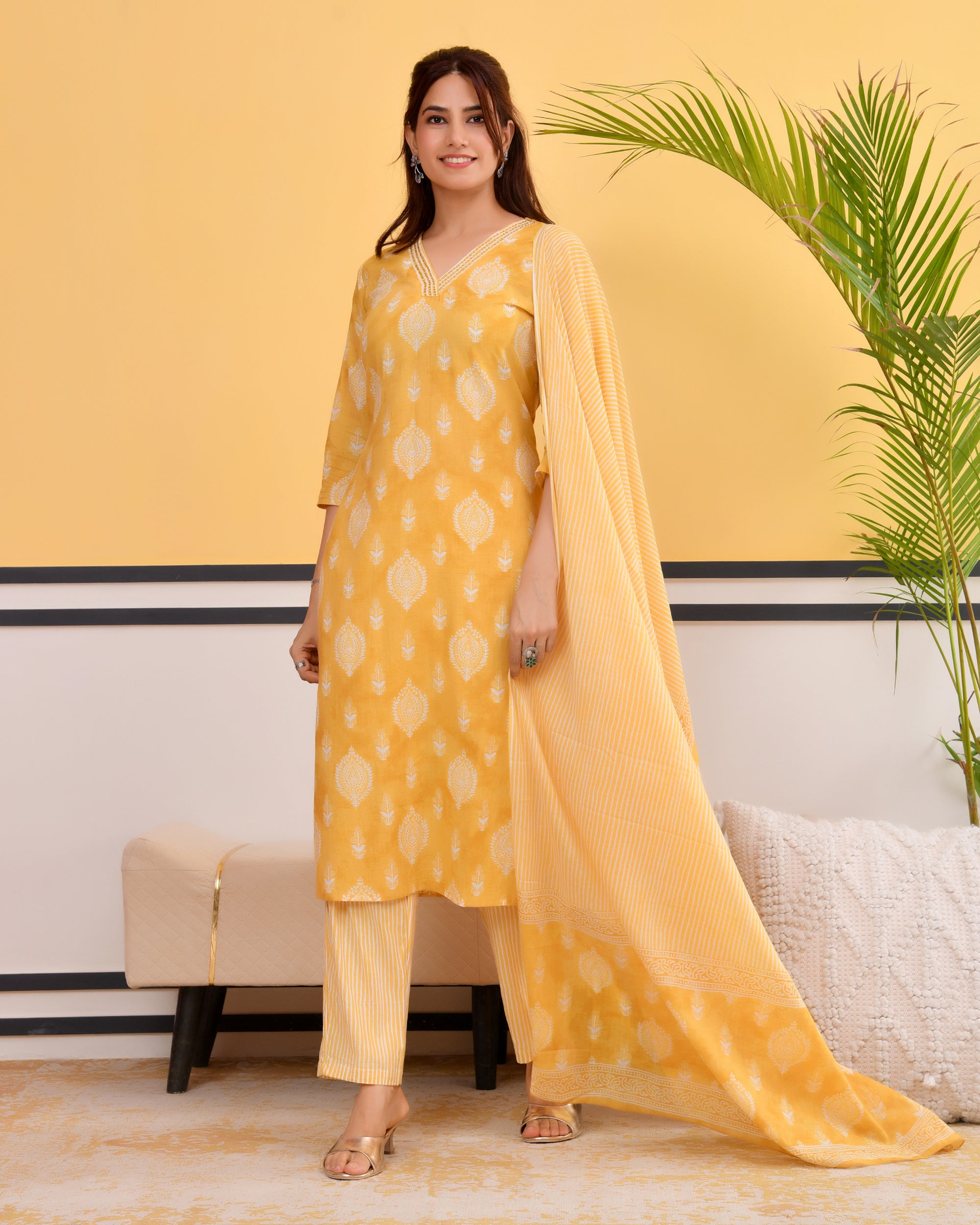 Chhaap Cotton Kurta Set