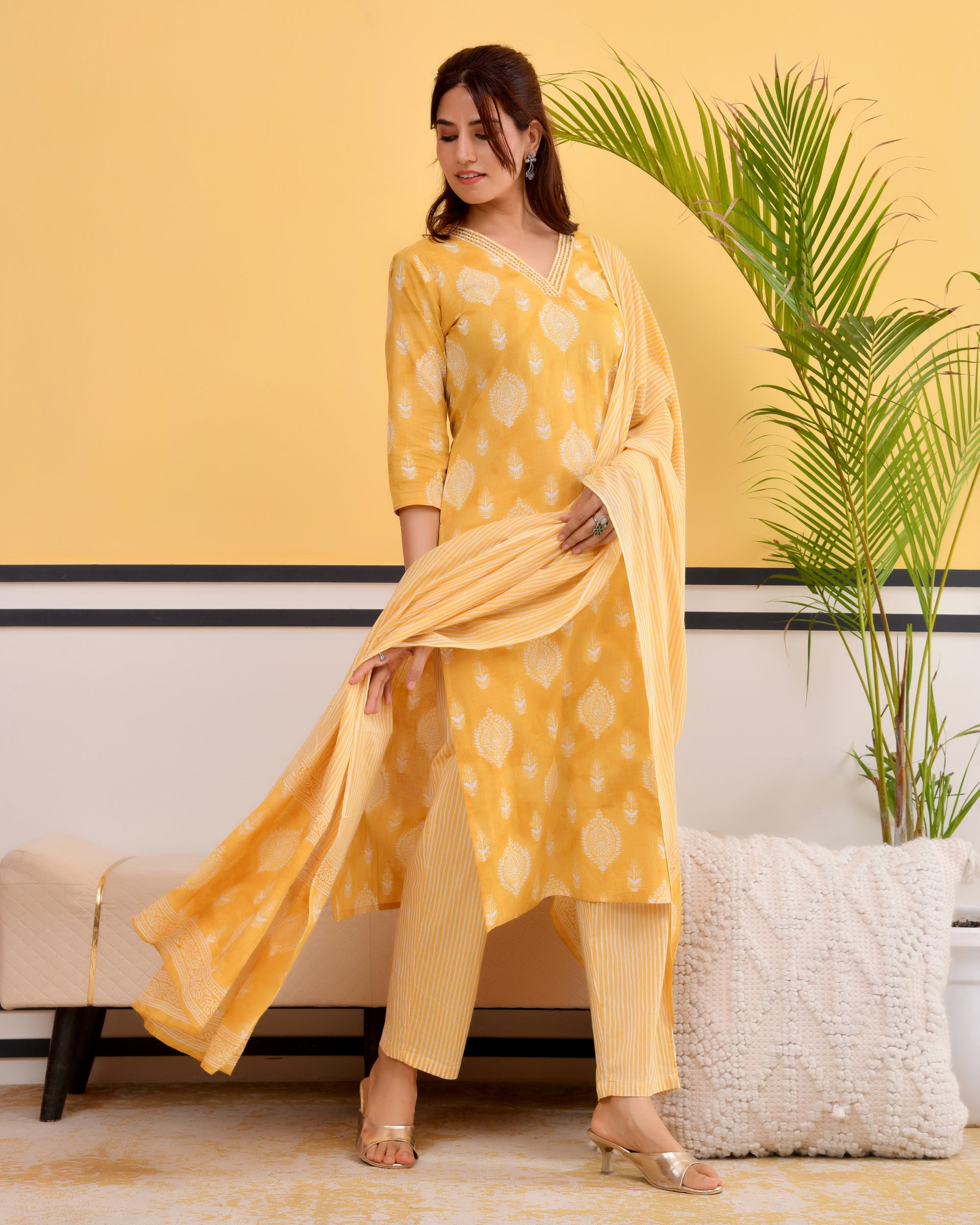 Chhaap Cotton Kurta Set