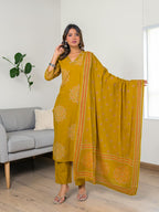 Leher Cotton Kurta Set