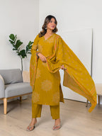 Leher Cotton Kurta Set