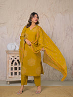 Leher Cotton Kurta Set