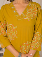 Leher Cotton Kurta Set