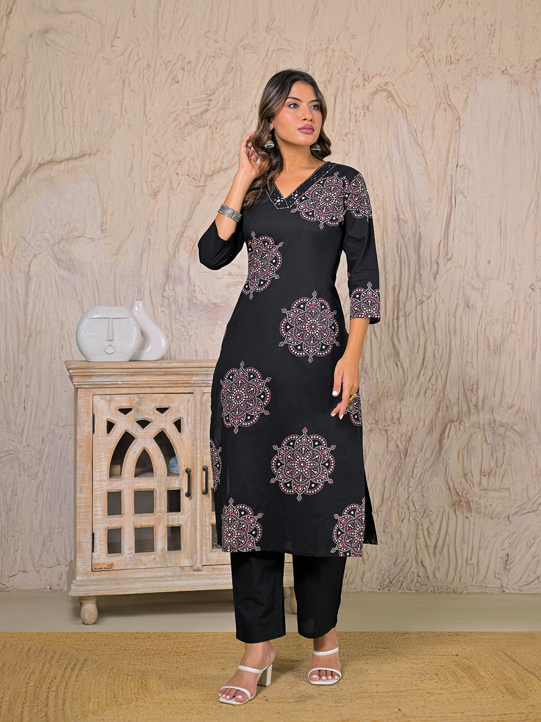 Leher Cotton Kurta Set