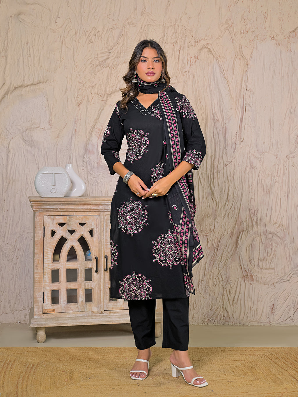 Leher Cotton Kurta Set