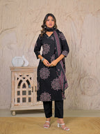 Leher Cotton Kurta Set