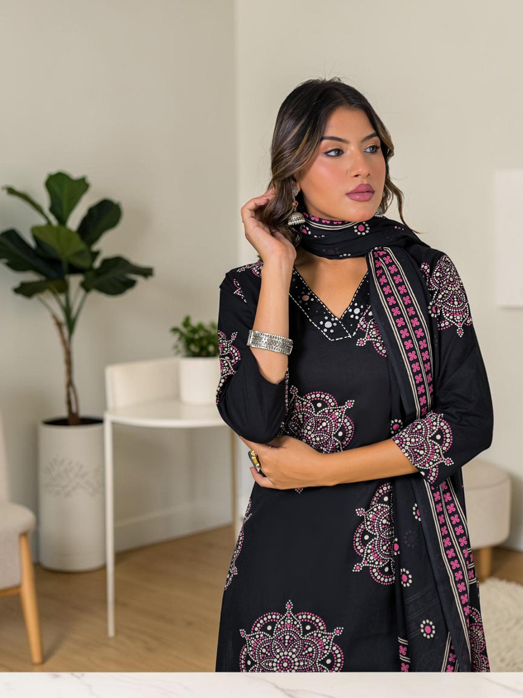 Leher Cotton Kurta Set