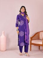 Leher Cotton Kurta Set