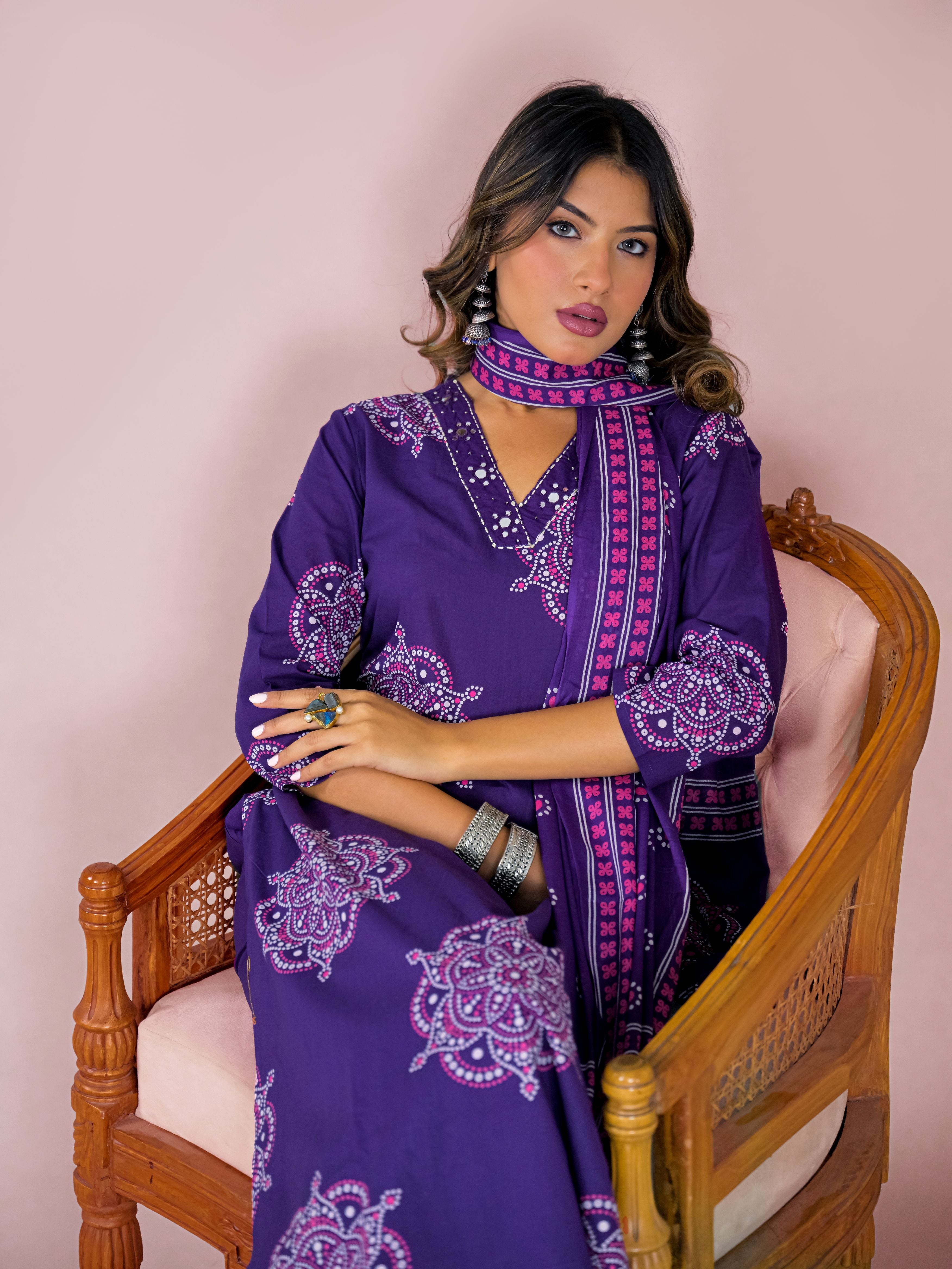 Leher Cotton Kurta Set