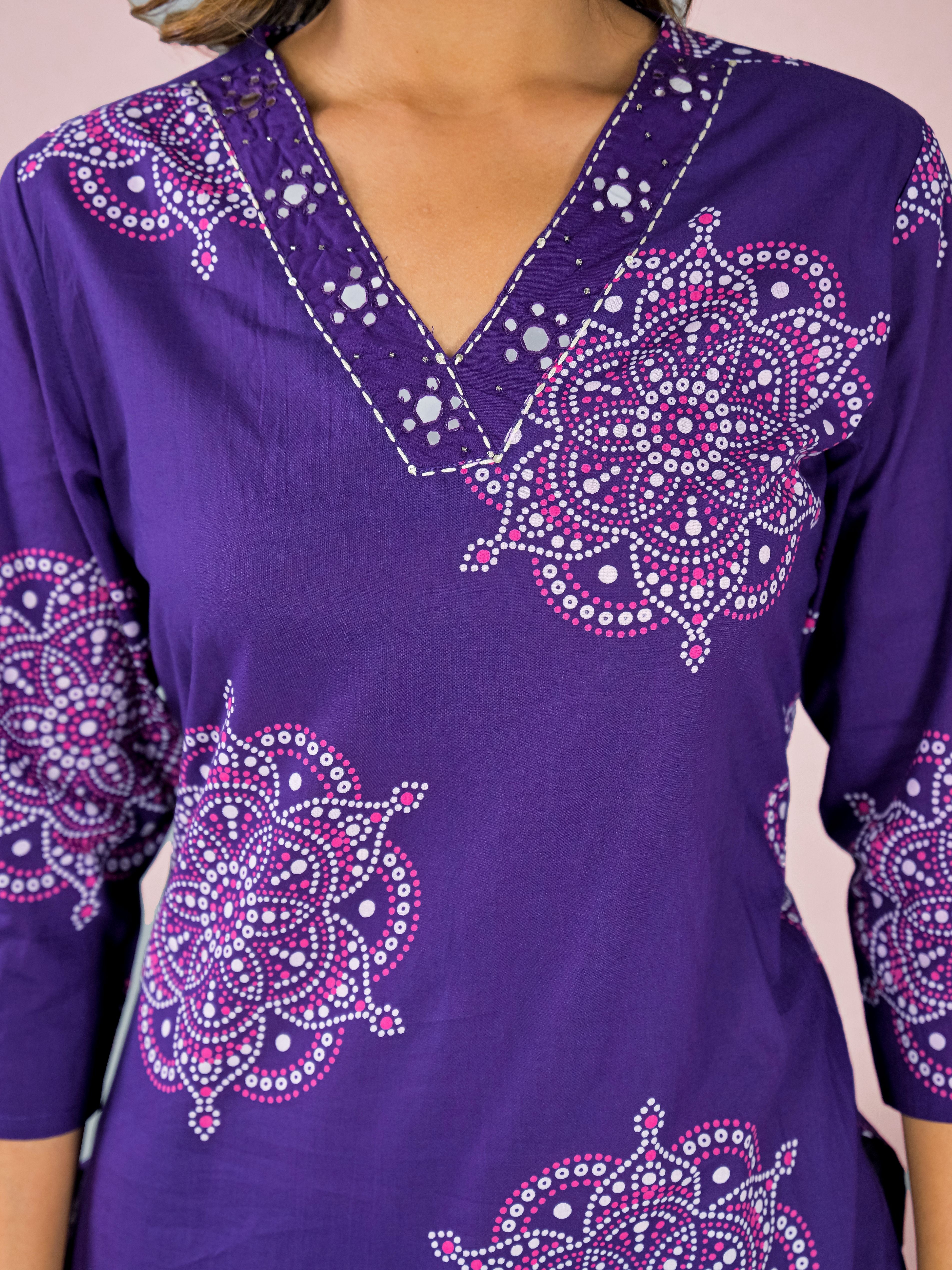 Leher Cotton Kurta Set