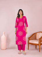 Leher Cotton Kurta Set