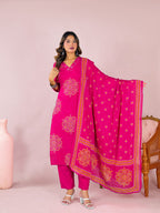 Leher Cotton Kurta Set