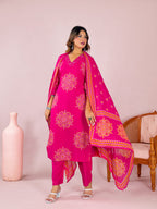 Leher Cotton Kurta Set