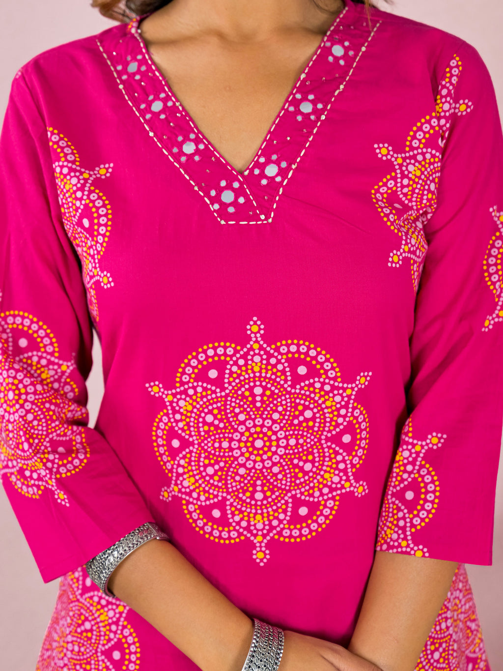 Leher Cotton Kurta Set