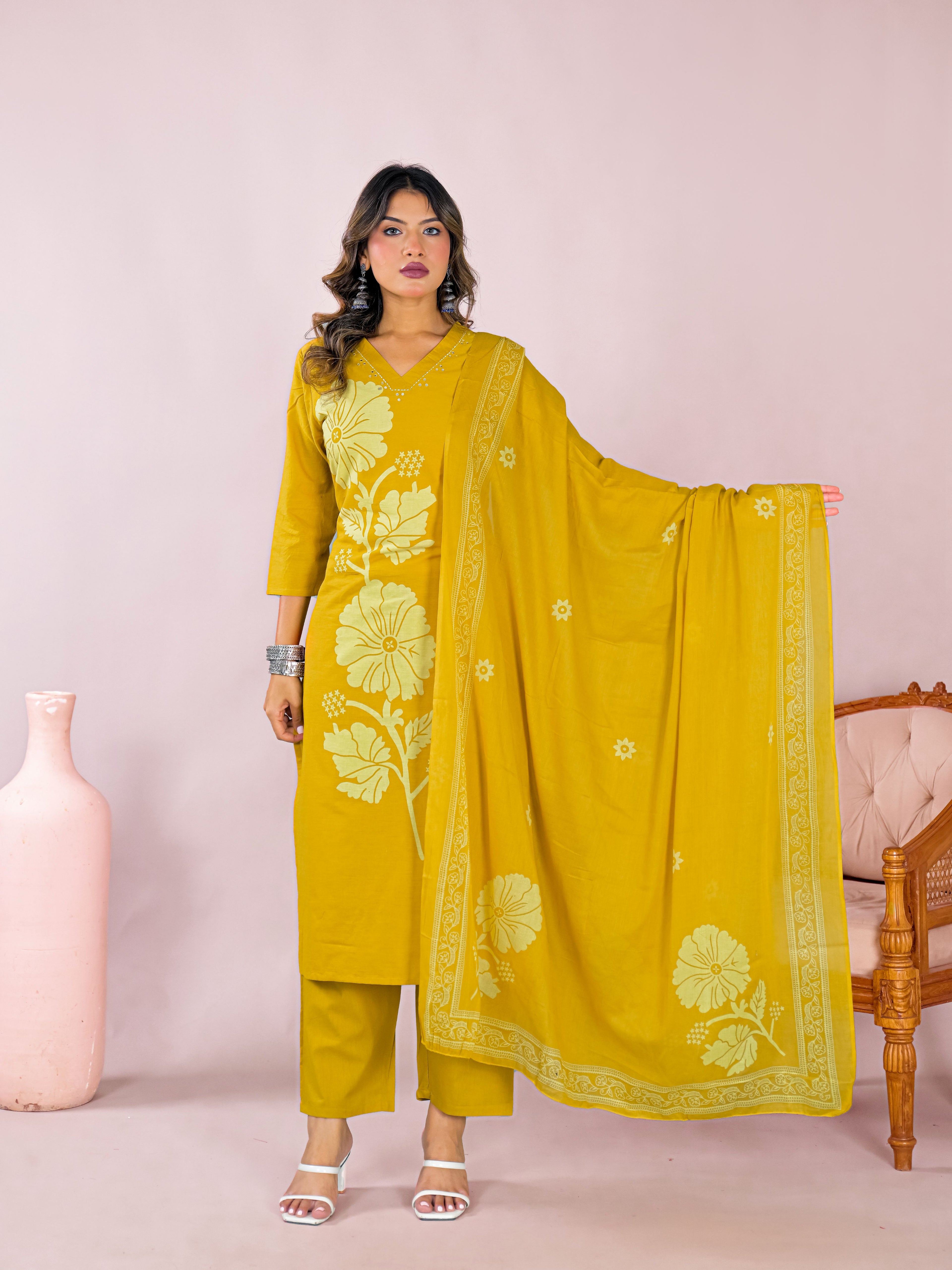 Aabha Cotton Kurta Set