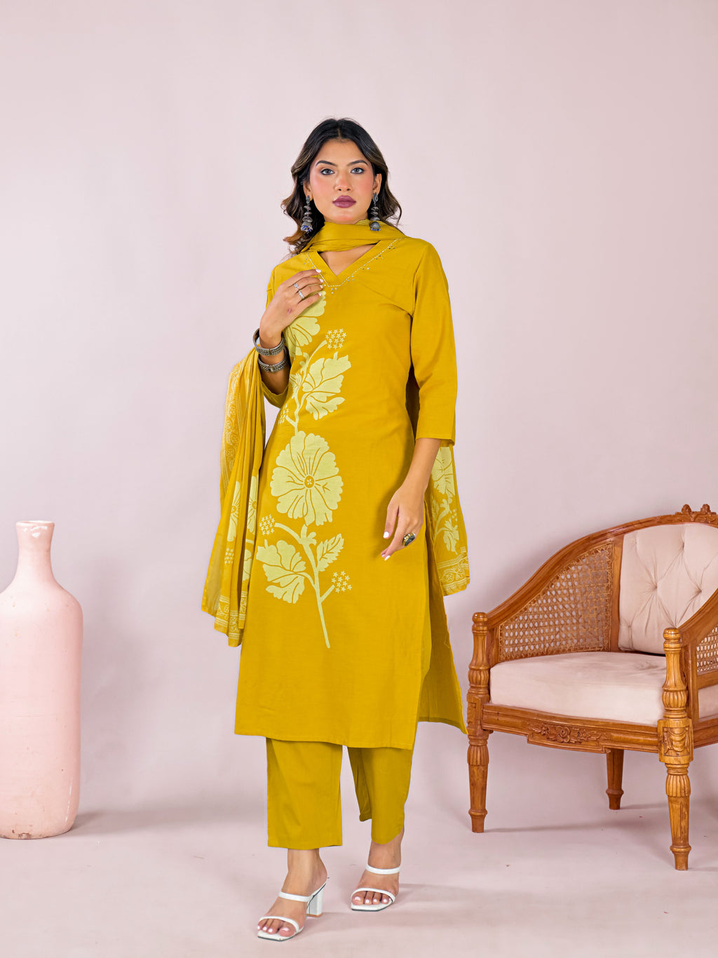 Aabha Cotton Kurta Set