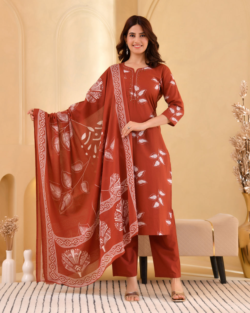 Pallavi Cotton Kurta Set