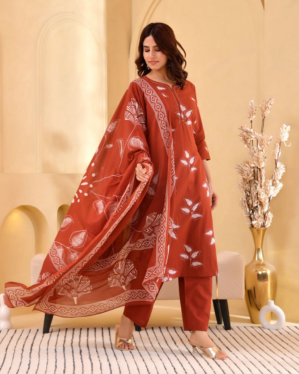 Pallavi Cotton Kurta Set