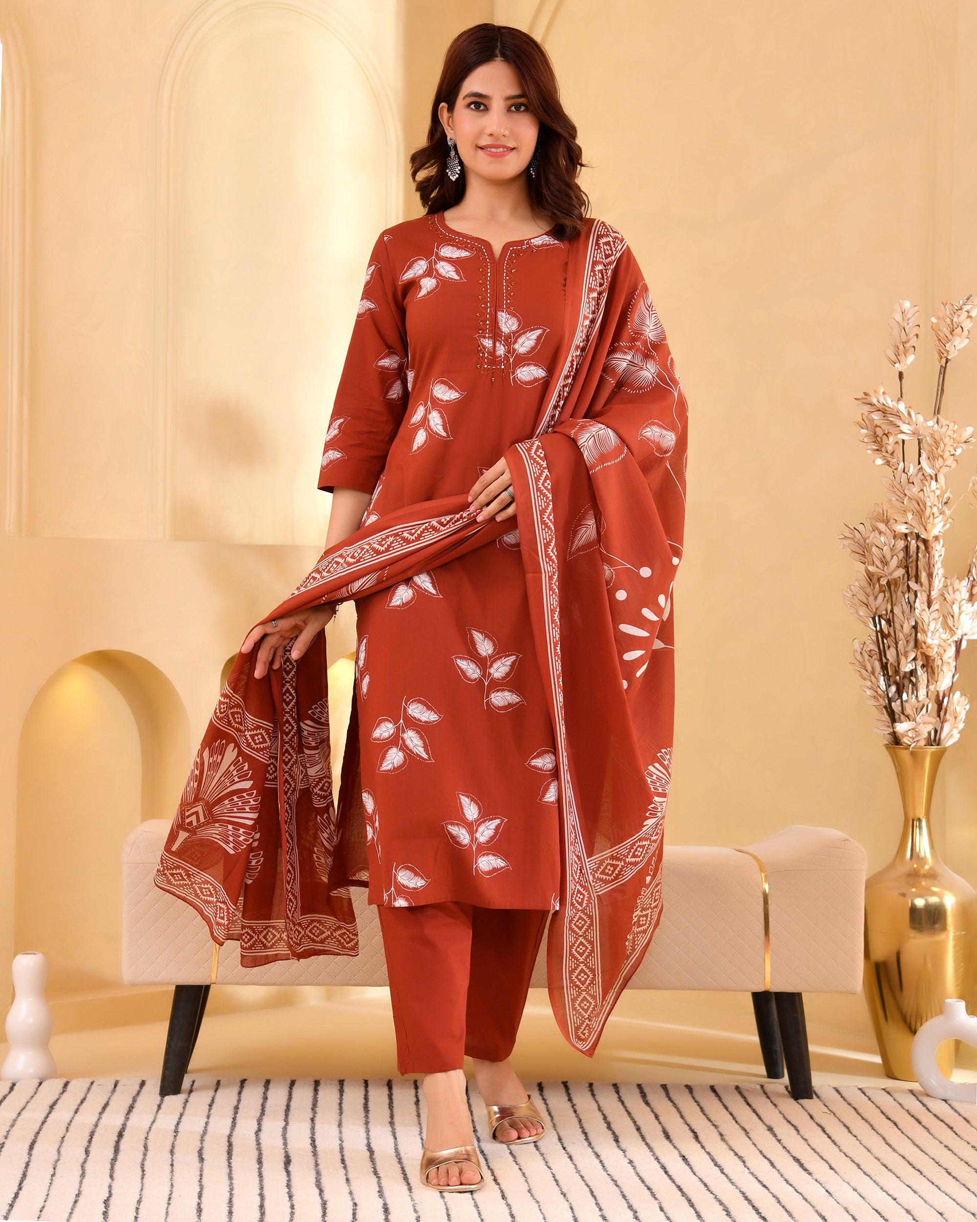 Pallavi Cotton Kurta Set