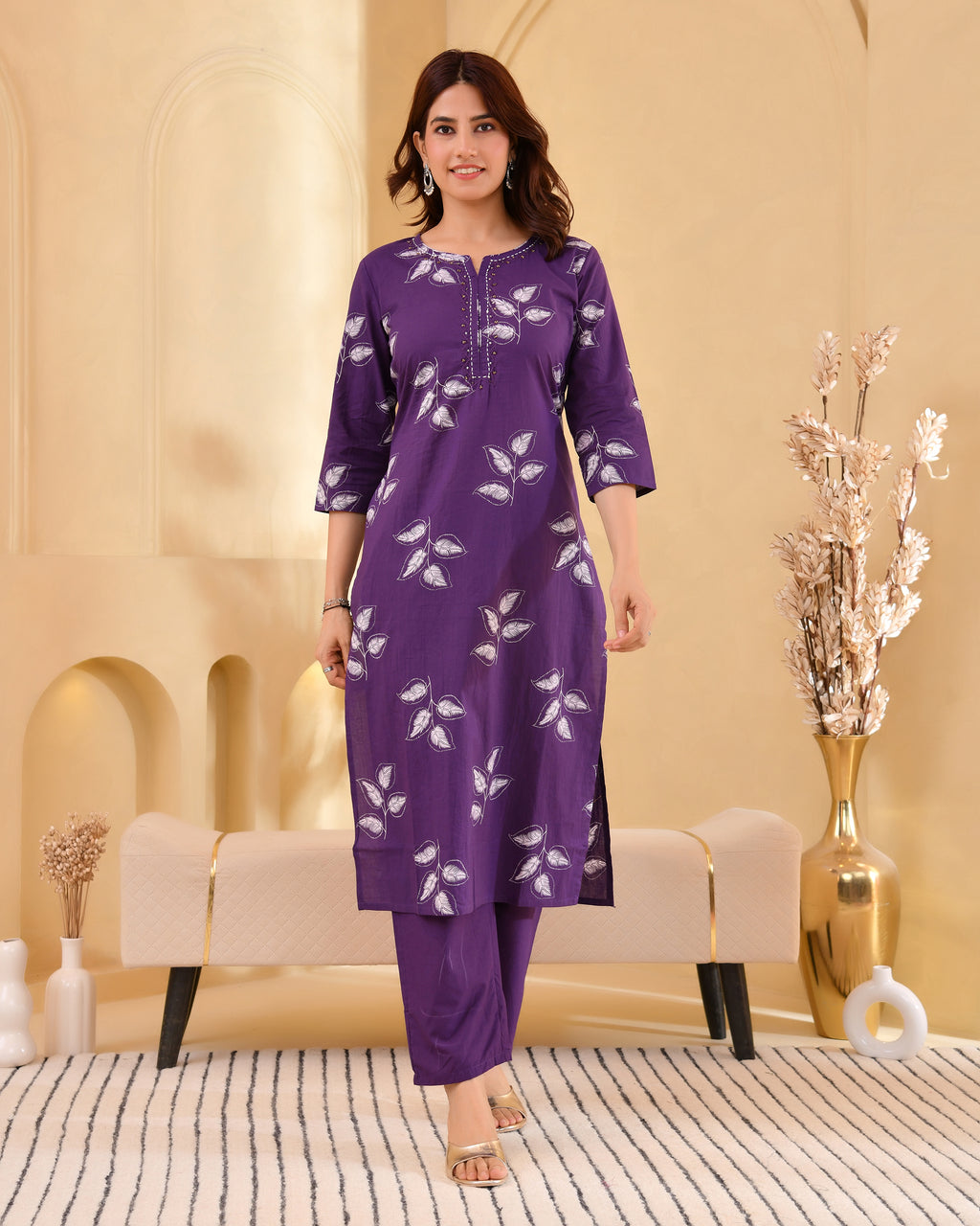 Pallavi Cotton Kurta Set