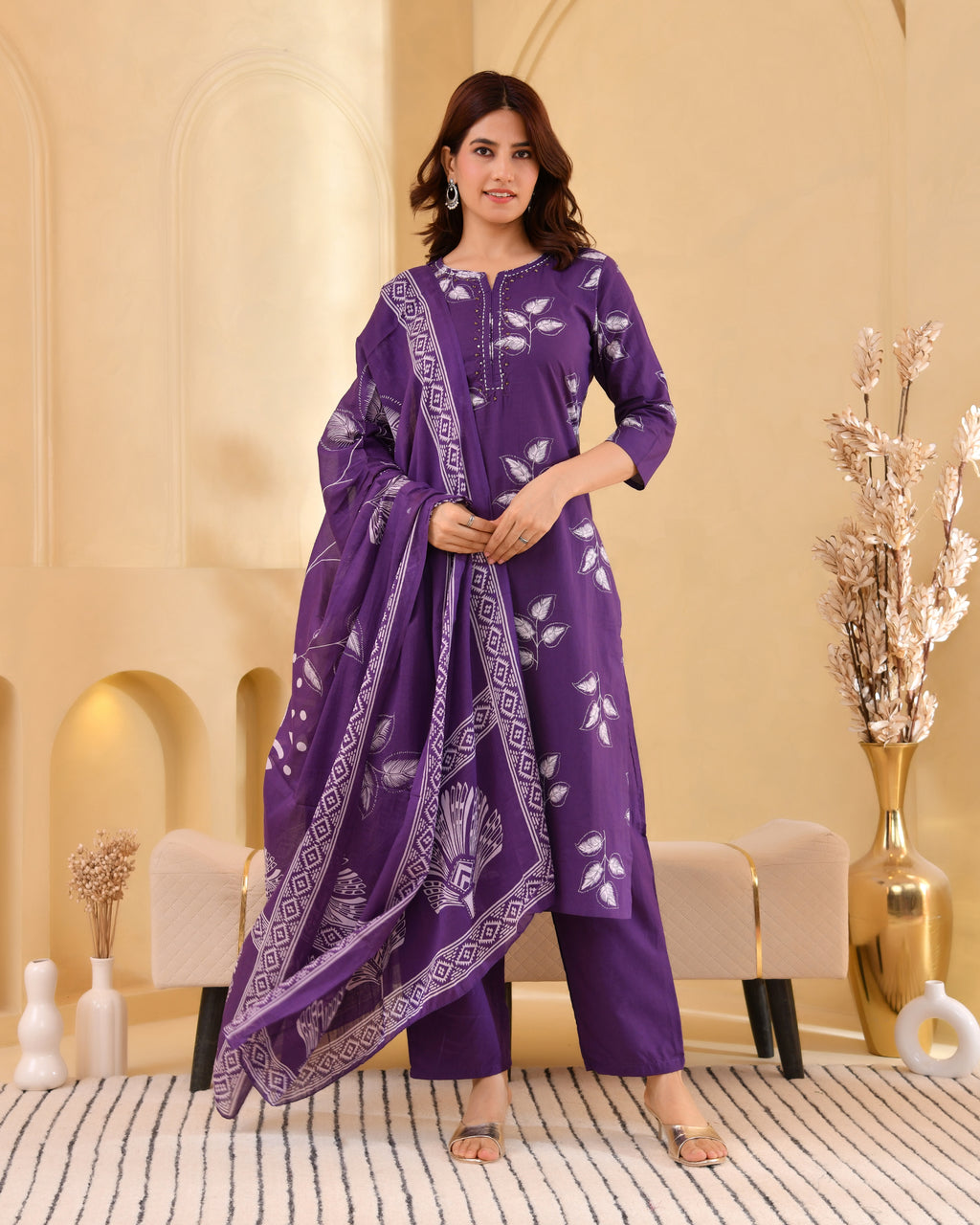 Pallavi Cotton Kurta Set