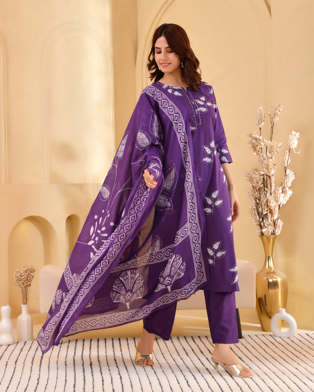 Pallavi Cotton Kurta Set