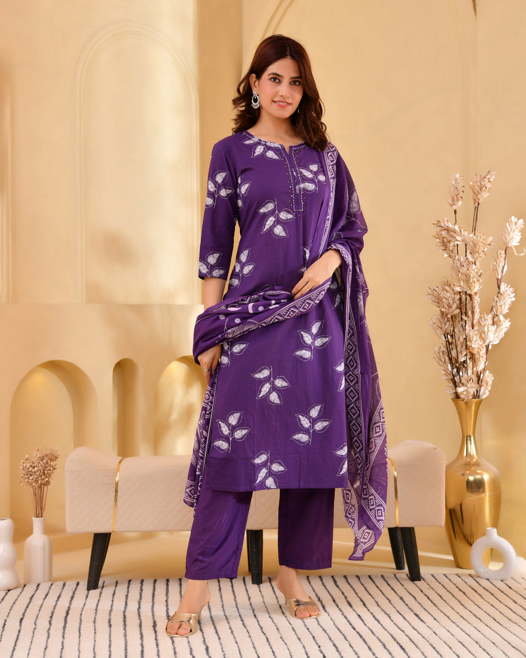 Pallavi Cotton Kurta Set