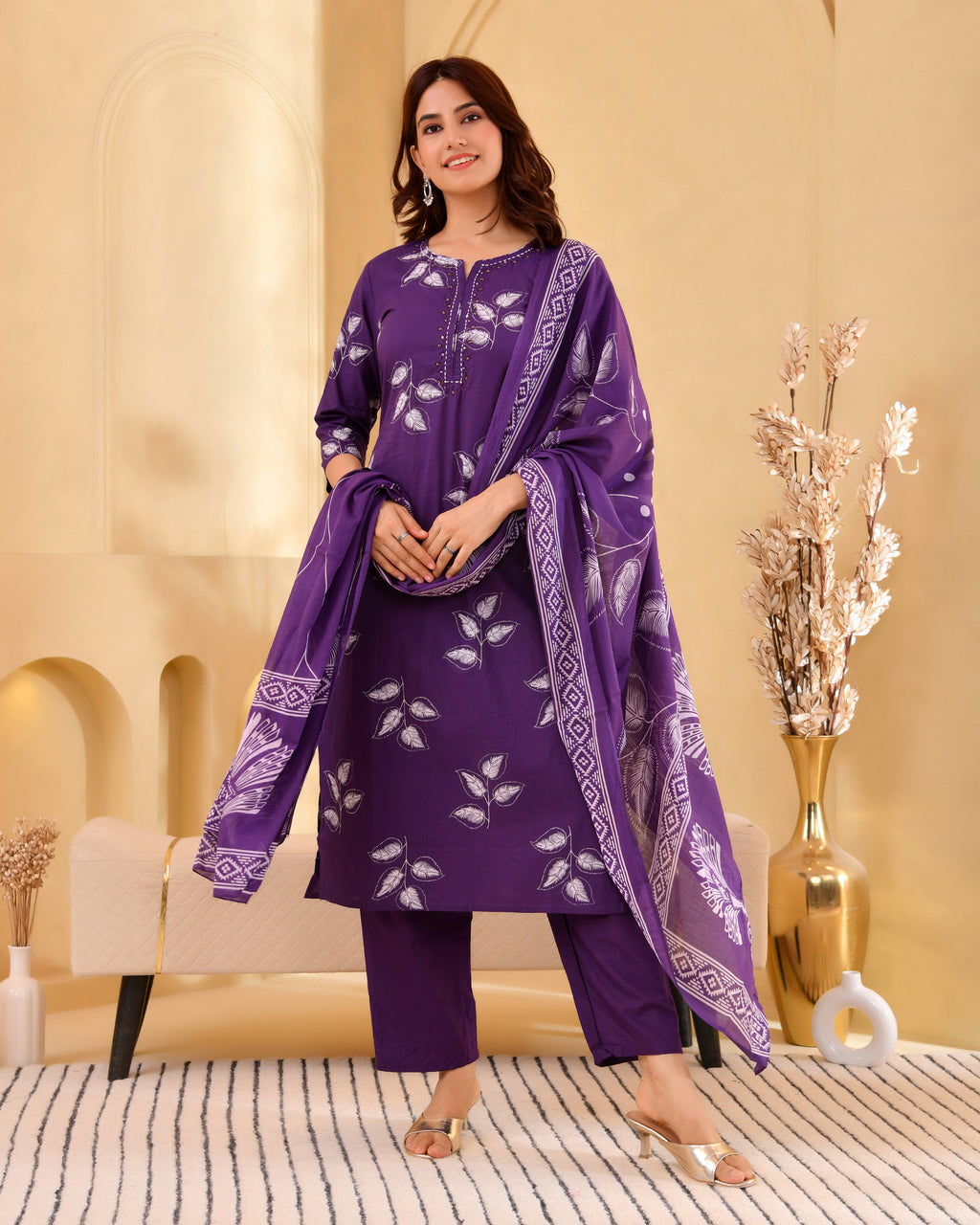 Pallavi Cotton Kurta Set