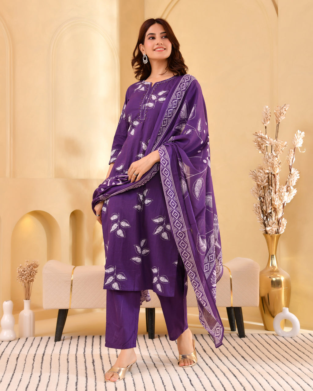 Pallavi Cotton Kurta Set