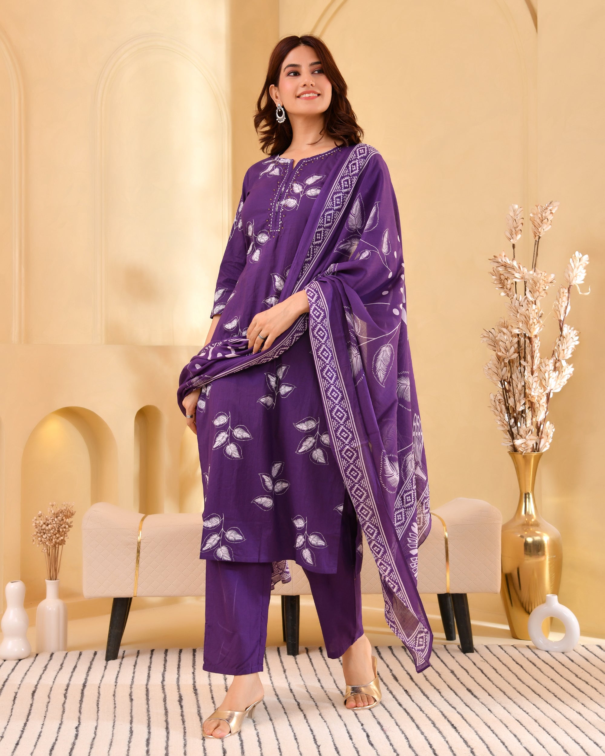 Pallavi Cotton Kurta Set
